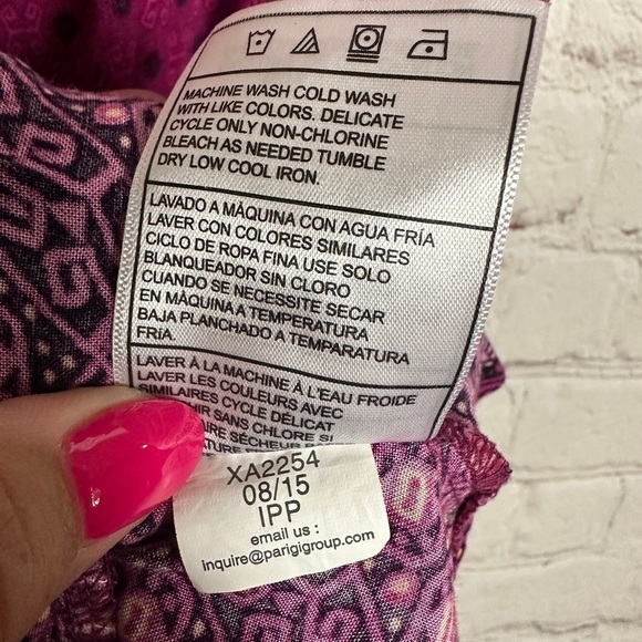 Roxy Girl purple Summer Beach‎ Viscose Sleeveless Dress, sz 14, GUC - Picture 4 of 5